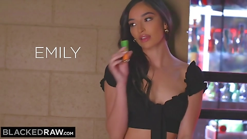 Sex with sexy brunette hair