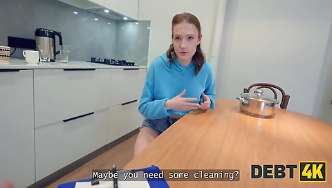 Sexy young chick with a dildo and her tight pussy