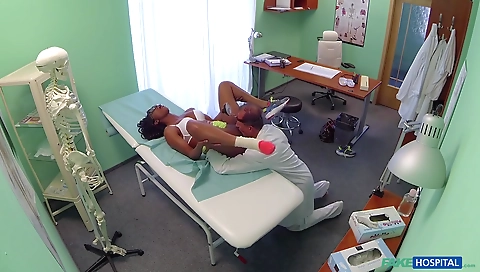 Sexy young chick masturbates with her perfect body