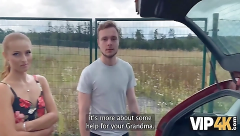 Sexy chick fucks on the bed