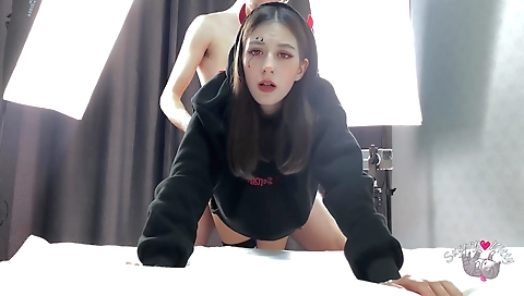 Sexy young seams dame by foot girls